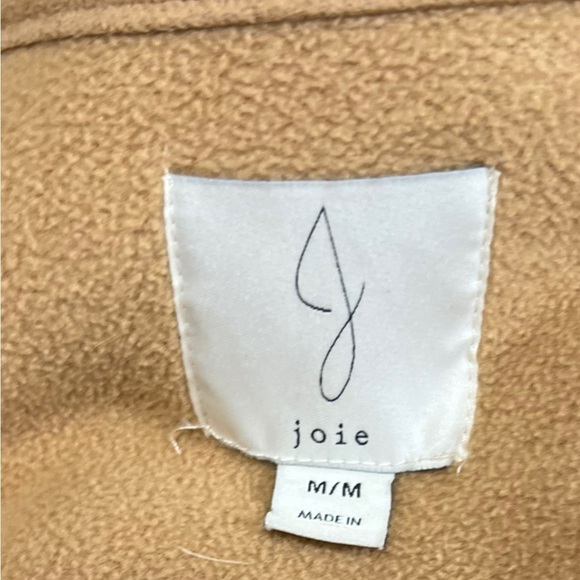 Joie Sherpa Teddy coat jacket fleece Medium Snap Front - Picture 7 of 8